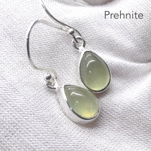 Load image into Gallery viewer, PPrehnite Earring | A Grade Marquis Cabochon | 925 Sterling Silver | Libra Star Stone | Genuine Gems from Crystal Heart Melbourne Australia since 1986