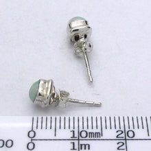 Load image into Gallery viewer, Ethiopian Opal Stud Earring | 6.5 mm Squares | good colour flash | 925 Sterling Silver | Genuine Gems from Crystal Heart Australia since 1986