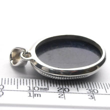 Load image into Gallery viewer, Vivianite Pendant | Oval Cabochon | 925 Sterling Silver | Bezel Set | Open Back | personal intuition | healing | Genuine Gems Crystal Heart Melbourne 1986