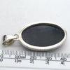 Vivianite Pendant | Oval Cabochon | 925 Sterling Silver | Bezel Set | Open Back | personal intuition | healing | Genuine Gems Crystal Heart Melbourne 1986