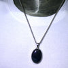 Vivianite Pendant | Oval Cabochon | 925 Sterling Silver | Bezel Set | Open Back | personal intuition | healing | Genuine Gems Crystal Heart Melbourne 1986