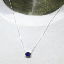 Load image into Gallery viewer, Sapphire Emerald Necklace | 925 Sterling Silver | Spiritual Dedication | Divine Support | Genuine gems from Crystal Heart Melbourne Australia since 1986