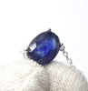 Sapphire  Necklace | 925 Sterling Silver | Oval Faceted Stone | Spiritual Dedication | Divine Support | Genuine gems from Crystal Heart Melbourne Australia since 1986