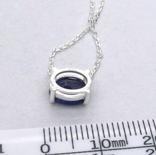 Load image into Gallery viewer, Sapphire  Necklace | 925 Sterling Silver | Oval Faceted Stone | Spiritual Dedication | Divine Support | Genuine gems from Crystal Heart Melbourne Australia since 1986