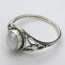 Load image into Gallery viewer, Freshwater Pearl Ring |  925 Sterling  | Rope work &amp; Celtic Flower  | US size 5 | 6 | 7 | 8 | 9 | 10 | Gemini  Cancer Stone | Crystal Heart Melbourne est 1986