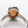 Sunstone Ring | Sparkly Oval Cabochon | 925 Sterling Silver | US Size 7 | AUS Size N1/2 | Positive emotions | Genuine gems Crystal Heart Melbourne 1986