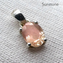 Load image into Gallery viewer, Sunstone Pendant | AAA Grade Faceted Oval | 925 Sterling Silver | Leo Stone | Positive emotions | Genuine gems Crystal Heart Melbourne Australia  since 1986
