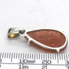 Sunstone Pendant | Faceted Teardrop | Rainbow Sunflakes | 925 Sterling Silver | Leo Stone | Positive emotions | Genuine gems Crystal Heart Melbourne Australia  since 1986