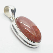 Load image into Gallery viewer, Sunstone Pendant | Oval Cabochon | Rainbow Sunflakes | 925 Sterling Silver | Leo Stone |Positive emotions | Crystal Heart Melbourne Australia  since 1986