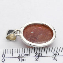 Load image into Gallery viewer, Sunstone Pendant | Oval Cabochon | Rainbow Sunflakes | 925 Sterling Silver | Leo Stone |Positive emotions | Crystal Heart Melbourne Australia  since 1986