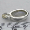 Rainbow Moonstone Pendant | Blue Flash | Faceted Oval | 925 Sterling Silver | Bezel Set | Open Back | Cancer Libra Scorpio | Genuine Gems from Crystal Heart Melbourne Australia 1986