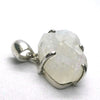 Rainbow Moonstone Pendant | Blue Flash | Raw Chunk | 925 Sterling Silver | Open Back | Gemini Pisces Stone | Genuine Gems Crystal Heart Melbourne Australia 1986