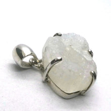 Load image into Gallery viewer, Rainbow Moonstone Pendant | Blue Flash | Raw Chunk | 925 Sterling Silver | Open Back | Gemini Pisces Stone | Genuine Gems Crystal Heart Melbourne Australia 1986