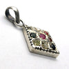 Navrattan Navaratna Pendant | 9 planetary Gemstones | 925 Sterling Silver | Genuine Gems from Crystal Heart Melbourne Australia since 1986