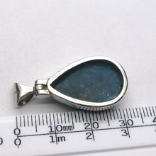 Load image into Gallery viewer, Blue Apatite Pendant | Oval Cabochon | 925 Sterling Silver | Meditative | Emotional calm | Looking Deeper | Genuine Gems from Crystal Heart Melbourne since 1986