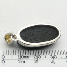 Load image into Gallery viewer, Tourmaline Pendant, Raw Black Oval, 925 Sterling Silver, r1