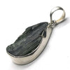 Black Tourmaline Pendant | Raw unpolished crystal | Deep Purple Teardrop | Bezel set | 925  Silver |  Crystal Heart Melbourne Australia est 1986