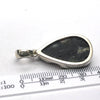 Black Tourmaline Pendant | Raw unpolished crystal | Deep Purple Teardrop | Bezel set | 925  Silver |  Crystal Heart Melbourne Australia est 1986