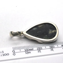 Load image into Gallery viewer, Black Tourmaline Pendant | Raw unpolished crystal | Deep Purple Teardrop | Bezel set | 925  Silver |  Crystal Heart Melbourne Australia est 1986