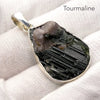 Black Tourmaline Pendant | Raw unpolished crystal | Green, Blue, Pink Purple | Bezel set | 925  Silver |  Crystal Heart Melbourne Australia est 1986