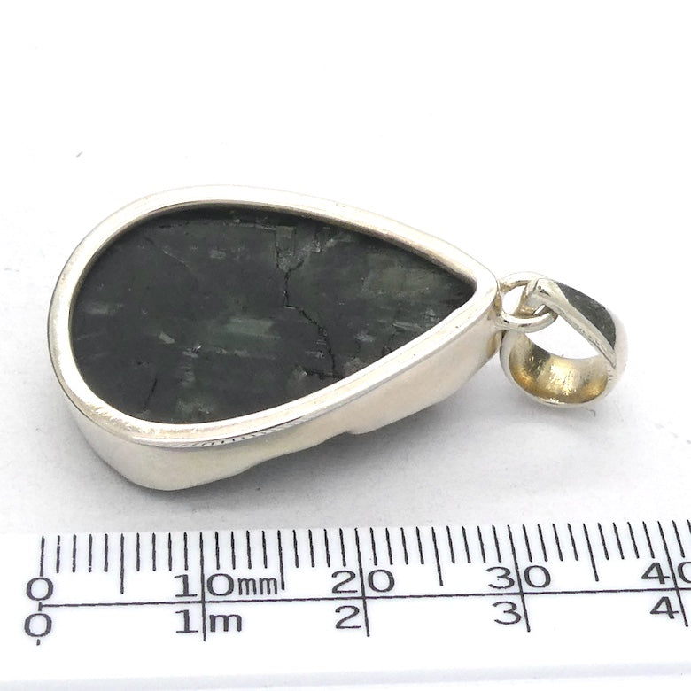 Black Tourmaline Pendant | Raw unpolished crystal | Green, Blue, Pink Purple | Bezel set | 925  Silver |  Crystal Heart Melbourne Australia est 1986
