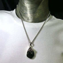 Load image into Gallery viewer, Black Tourmaline Pendant | Raw unpolished crystal | Green, Blue, Pink Purple | Bezel set | 925  Silver |  Crystal Heart Melbourne Australia est 1986