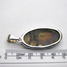 Load image into Gallery viewer, Rainbow Labradorite  Pendant | Spectrolite | Oval Cabochon | 925 Sterling Silver | Rainbow Fire | Genuine Gems from Crystal Heart Melbourne Australia since 1986