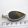 Rainbow Labradorite  Pendant | Spectrolite | Teardrop Cabochon | 925 Sterling Silver | Rainbow Fire | Genuine Gems from Crystal Heart Melbourne Australia since 1986