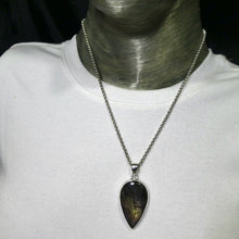 Load image into Gallery viewer, Rainbow Labradorite  Pendant | Spectrolite | Teardrop Cabochon | 925 Sterling Silver | Rainbow Fire | Genuine Gems from Crystal Heart Melbourne Australia since 1986