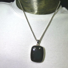 Load image into Gallery viewer, Rainbow Obsidian Pendant | 925 Sterling Silver | Square Cab | Genuine Gesm from Crystal Heart Melbourne Australia since 1986