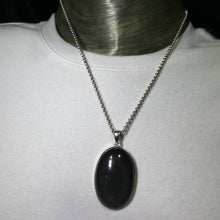 Load image into Gallery viewer, Rainbow Obsidian Pendant | Large Oval | 925 Sterling Silver | Harmonious Empowerment | Genuine Gems from Crystal Heart Melbourne Australia since 1986
