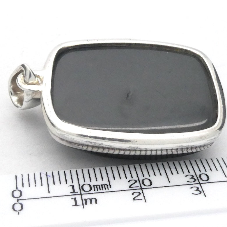 Rainbow Obsidian Pendant | 925 Sterling Silver | Square Cab | Genuine Gesm from Crystal Heart Melbourne Australia since 1986