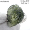Moldavite Ring | Genuine Large Raw Nugget | 925 Sterling Silver | US Size 8.75 | Aus Size R | Green Obsidian | Chechya | Intense Heart Transformation | Scorpio | Crystal Heart Melbourne Australia 1986