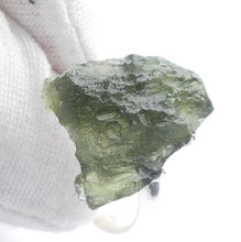 Load image into Gallery viewer, Moldavite Ring | Genuine Large Raw Nugget | 925 Sterling Silver | US Size 9.25 | Aus Size S | Green Obsidian | Chechya | Intense Heart Transformation | Scorpio | Crystal Heart Melbourne Australia 1986