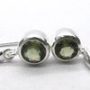 Moldavite Earring |DIN | 925 Sterling Silver | Dainty Faceted Rounds | Green Obsidian | Chechya | Intense Heart Transformation | Scorpio | Crystal Heart Melbourne Australia 1986
