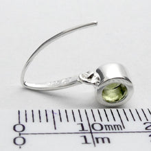 Load image into Gallery viewer, Moldavite Earring |DIN | 925 Sterling Silver | Dainty Faceted Rounds | Green Obsidian | Chechya | Intense Heart Transformation | Scorpio | Crystal Heart Melbourne Australia 1986