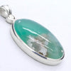 Aquaprase Pendant | Oval Cabochon | 925 Sterling Silver | Revitalise and calm emotions and communication | Genuine Gemstones from Crystal Heart Melbourne Australia since 1986