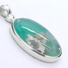 Load image into Gallery viewer, Aquaprase Pendant | Oval Cabochon | 925 Sterling Silver | Revitalise and calm emotions and communication | Genuine Gemstones from Crystal Heart Melbourne Australia since 1986