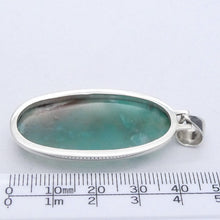 Load image into Gallery viewer, Aquaprase Pendant | Oval Cabochon | 925 Sterling Silver | Revitalise and calm emotions and communication | Genuine Gemstones from Crystal Heart Melbourne Australia since 1986