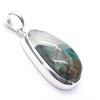 Quantum Quattro Pendant | 925 Sterling Silver | Gem Silica | Dioptase | Malachite | Shattuckite | Evolution | Destiny | Focus | Shamanism | Genuine Gems from Crystal Heart Melbourne Australia since 1986