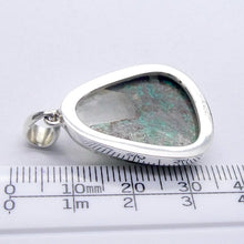 Load image into Gallery viewer, Quantum Quattro Pendant | 925 Sterling Silver | Gem Silica | Dioptase | Malachite | Shattuckite | Evolution | Destiny | Focus | Shamanism | Genuine Gems from Crystal Heart Melbourne Australia since 1986