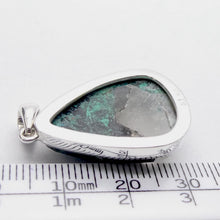 Load image into Gallery viewer, Quantum Quattro Pendant | 925 Sterling Silver | Gem Silica | Dioptase | Malachite | Shattuckite | Evolution | Destiny | Focus | Shamanism | Genuine Gems from Crystal Heart Melbourne Australia since 1986