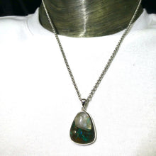 Load image into Gallery viewer, Quantum Quattro Pendant | 925 Sterling Silver | Gem Silica | Dioptase | Malachite | Shattuckite | Evolution | Destiny | Focus | Shamanism | Genuine Gems from Crystal Heart Melbourne Australia since 1986