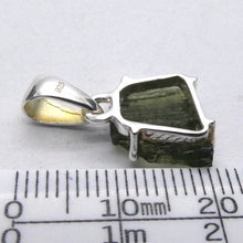Load image into Gallery viewer, Moldavite Pendant | Raw Nugget | 925 Silver | Natural Green Obsidian | Intense Heart Transformation | Genuine Gems from Crystal Heart Melbourne Australia 1986