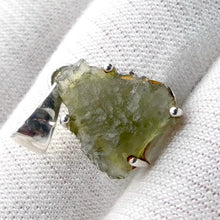 Load image into Gallery viewer, Moldavite Pendant | Raw Nugget | 925 Silver | Natural Green Obsidian | Intense Heart Transformation | Genuine Gems from Crystal Heart Melbourne Australia 1986