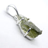 Moldavite Pendant | Raw Nugget | 925 Silver | Natural Green Obsidian | Intense Heart Transformation | Genuine Gems from Crystal Heart Melbourne Australia 1986