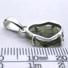 Moldavite Pendant | Raw Nugget | 925 Silver | Natural Green Obsidian | Intense Heart Transformation | Genuine Gems from Crystal Heart Melbourne Australia 1986