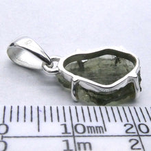 Load image into Gallery viewer, Moldavite Pendant | Raw Nugget | 925 Silver | Natural Green Obsidian | Intense Heart Transformation | Genuine Gems from Crystal Heart Melbourne Australia 1986