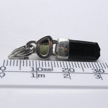 Load image into Gallery viewer, Moldavite over Black Tourmaline Crystal  Pendant | 925 Sterling Silver | Empower Physical | Intense Transformation | Genuine Gems from Crystal Heart Melbourne Australia 1986 