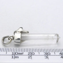 Load image into Gallery viewer, Raw Moldavite Nugget Pendant On Clear Quartz Point | 925 Sterling Silver | Genuine Gems from Crystal Heart Melbourne Australia since 1986 